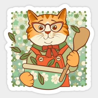 Ginger Cat Cooking Sticker